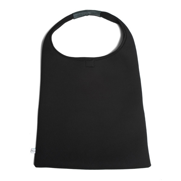 Black Anthracite leather Hobo Bag