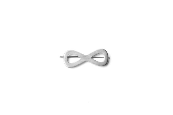 infinity silver brooch Hypoallergenic stainless steel