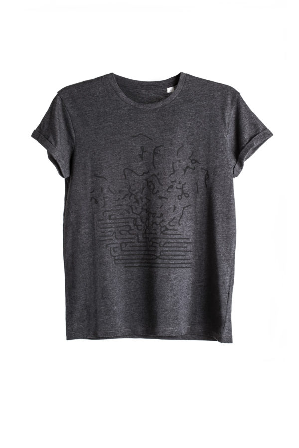 Gray Unisex Printed T-shirt