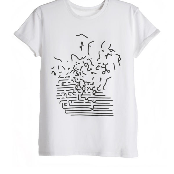 White Unisex Printed T-shirt
